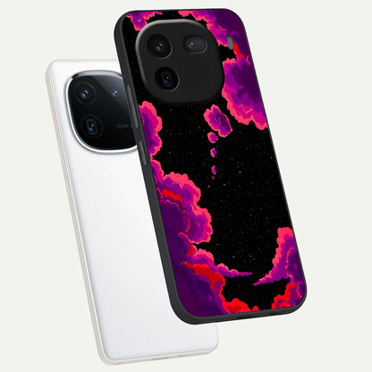  Galaxy Dream Frame phone case For iQOO 12 5G showing premium glass back cover with detailed artwork