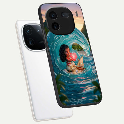  Heart of Ocean phone case For iQOO 12 5G showing premium glass back cover with detailed artwork