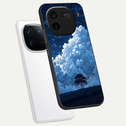  Midnight Sky Serenity phone case For iQOO 12 5G showing premium glass back cover with detailed artwork