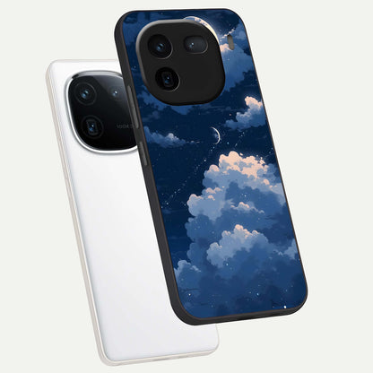  Moon Dream Haze phone case For iQOO 12 5G showing premium glass back cover with detailed artwork
