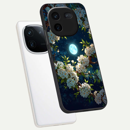  Moonlit Blossom Dream phone case For iQOO 12 5G showing premium glass back cover with detailed artwork