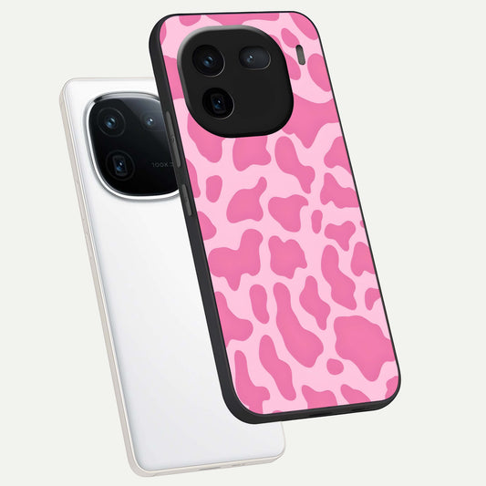  Pinkish Scenery phone case For iQOO 12 5G showing premium glass back cover with detailed artwork