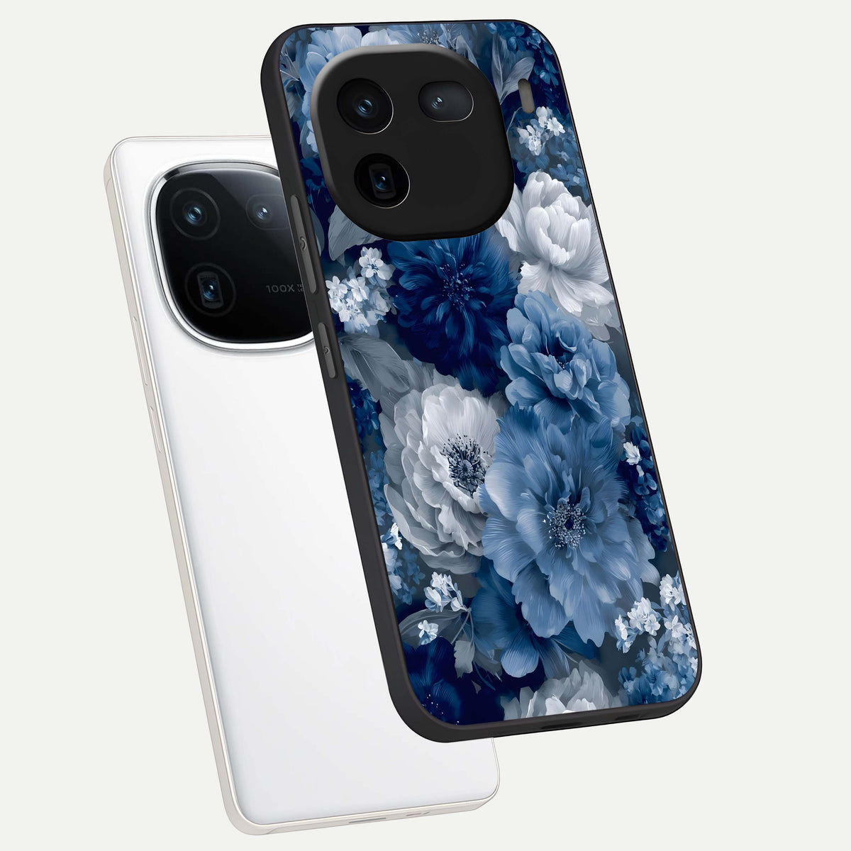  Royal Bloom Garden phone case For iQOO 12 5G showing premium glass back cover with detailed artwork