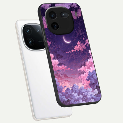  Sky Drift Clouds phone case For iQOO 12 5G showing premium glass back cover with detailed artwork