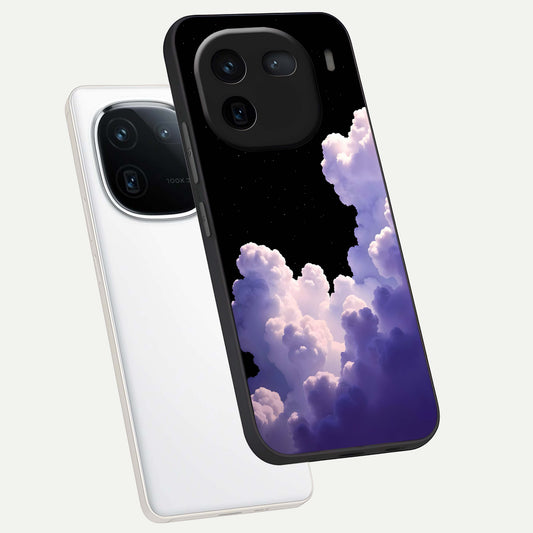 Starlit Night Whispers phone case For iQOO 12 5G showing premium glass back cover with detailed artwork
