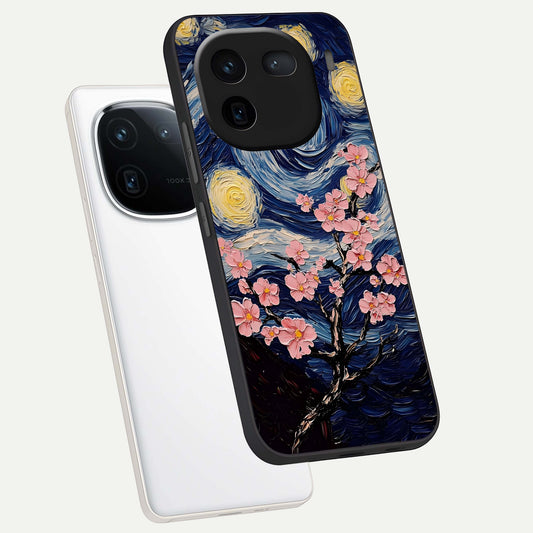  Van Gogh Scenery phone case For iQOO 12 5G showing premium glass back cover with detailed artwork