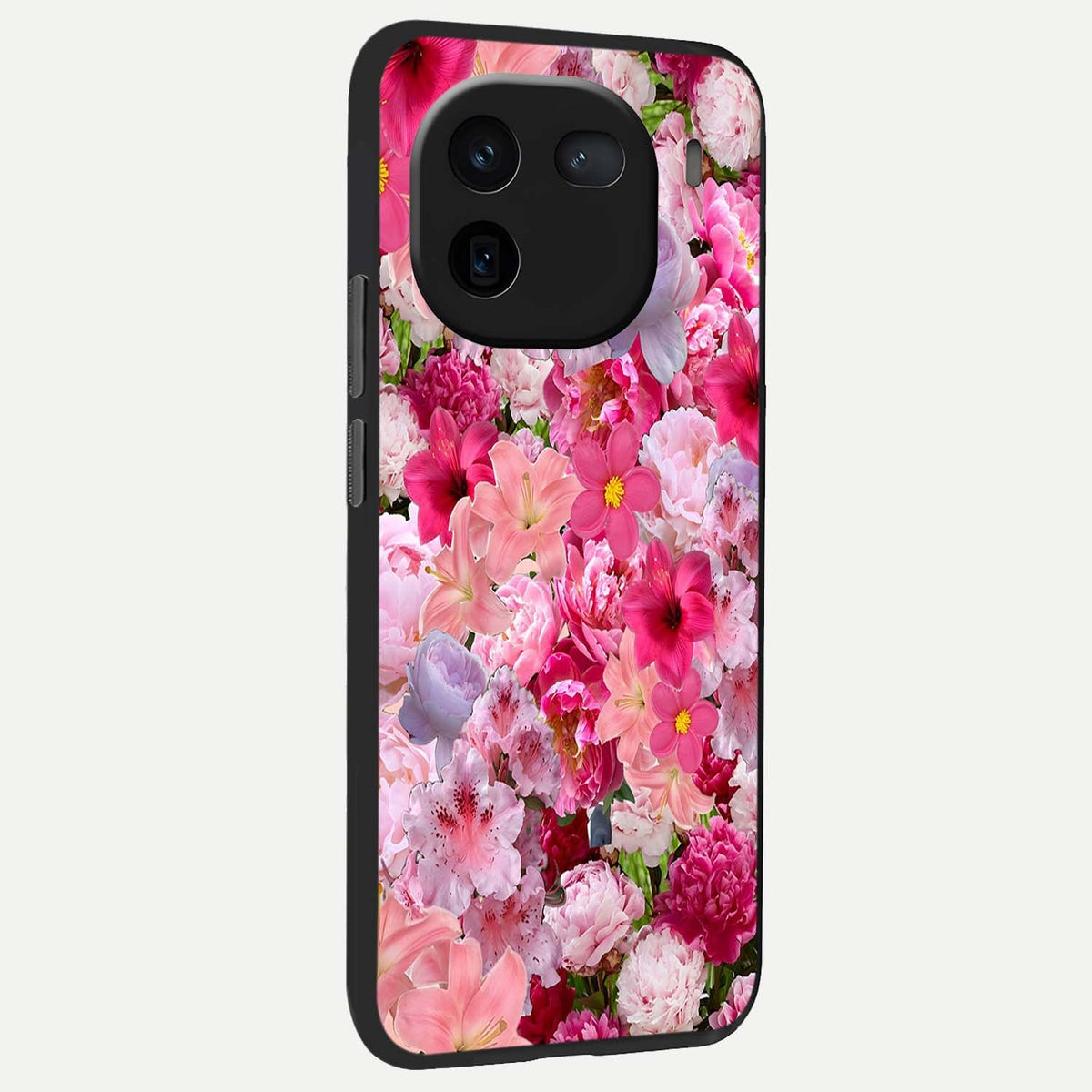  Bloom Crush Fantasy back cover For iQOO 12 5G slim fit glass case with vibrant aesthetic design