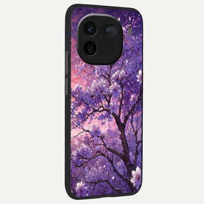  Blossom Tree back cover For iQOO 12 5G slim fit glass case with vibrant aesthetic design
