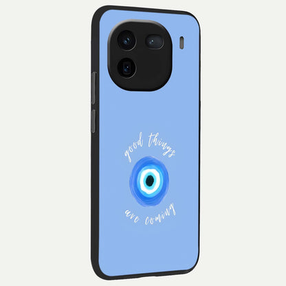  Bright Future Ahead back cover For iQOO 12 5G slim fit glass case with vibrant aesthetic design