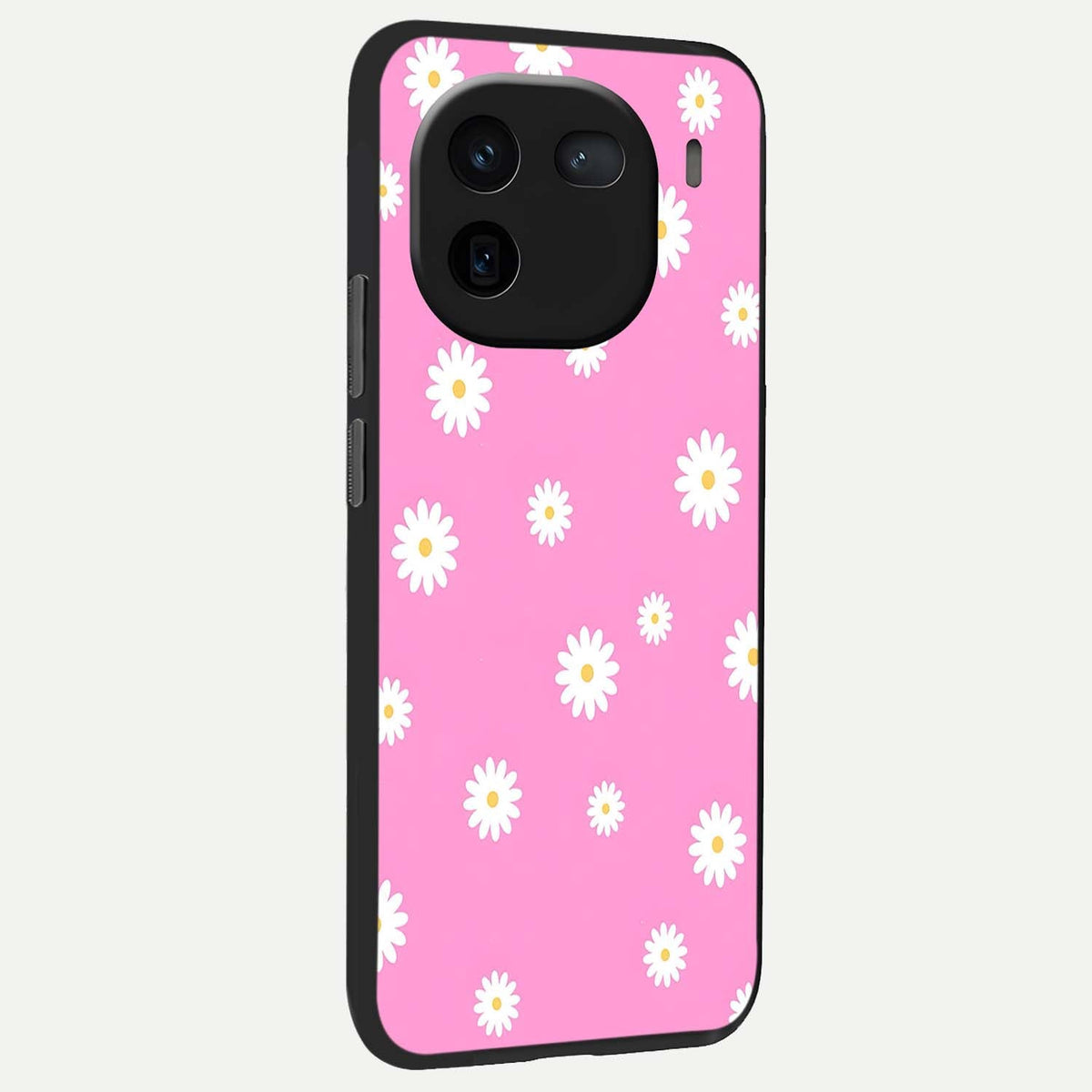  Bubblegum Daisy Pop back cover For iQOO 12 5G slim fit glass case with vibrant aesthetic design