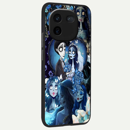  Butterfly Ghost Soul back cover For iQOO 12 5G slim fit glass case with vibrant aesthetic design