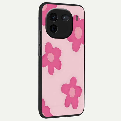  Candy Bloom Dreams back cover For iQOO 12 5G slim fit glass case with vibrant aesthetic design