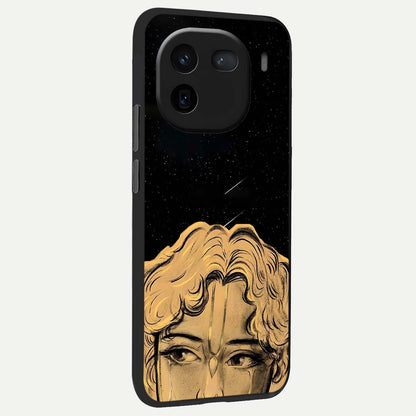  Celestial Gods Plan back cover For iQOO 12 5G slim fit glass case with vibrant aesthetic design