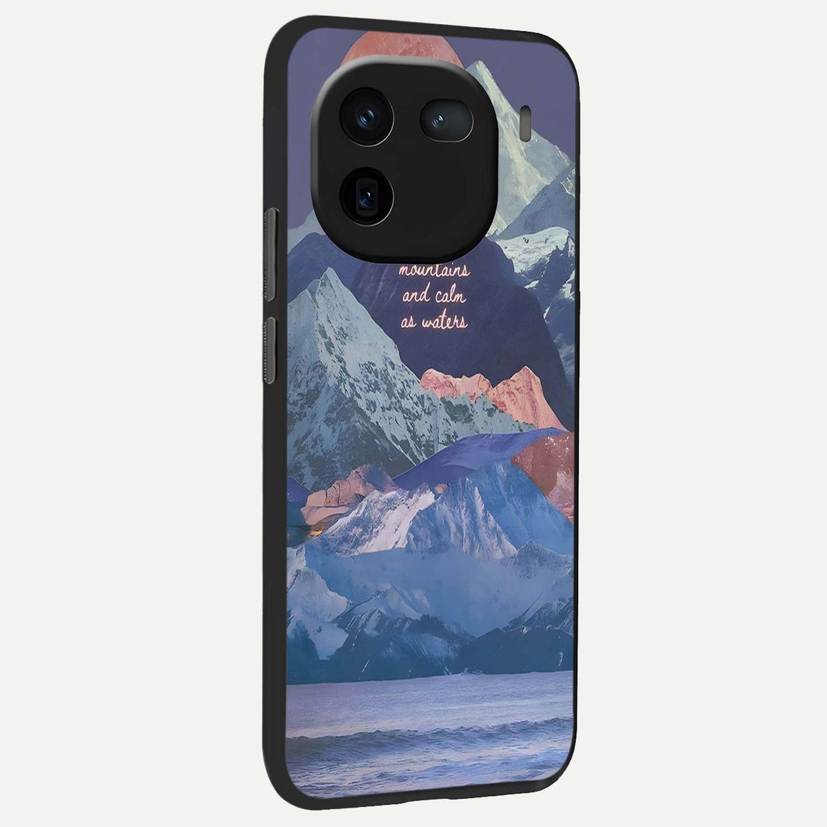 Celestial Mountain Calm back cover For iQOO 12 5G slim fit glass case with vibrant aesthetic design