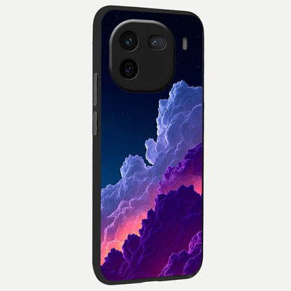  Dreamy Cloud Skies back cover For iQOO 12 5G slim fit glass case with vibrant aesthetic design