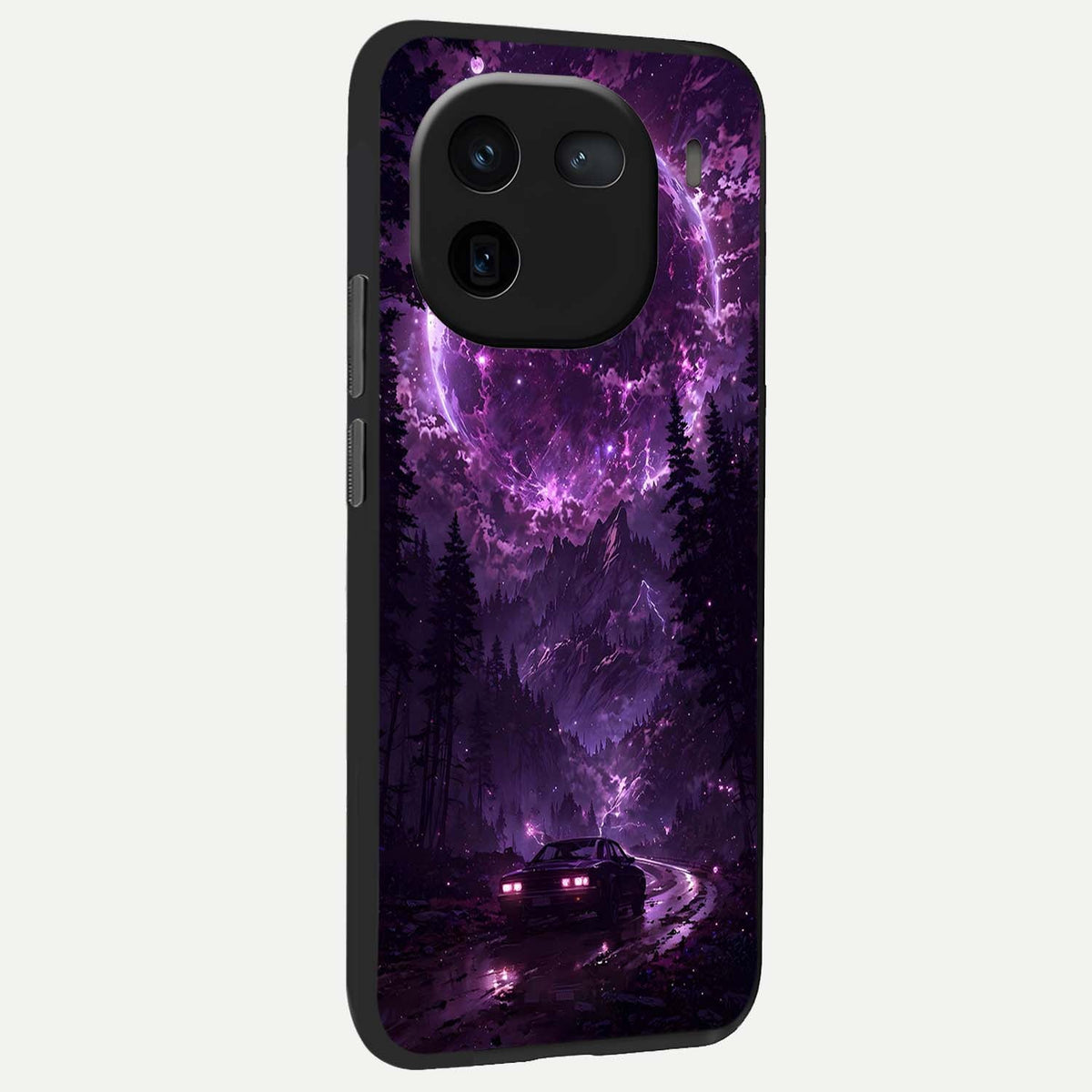  Eternal Cosmic Drive back cover For iQOO 12 5G slim fit glass case with vibrant aesthetic design