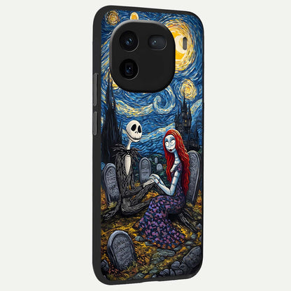  Eternal Night Love back cover For iQOO 12 5G slim fit glass case with vibrant aesthetic design