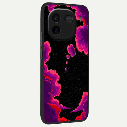  Galaxy Dream Frame back cover For iQOO 12 5G slim fit glass case with vibrant aesthetic design