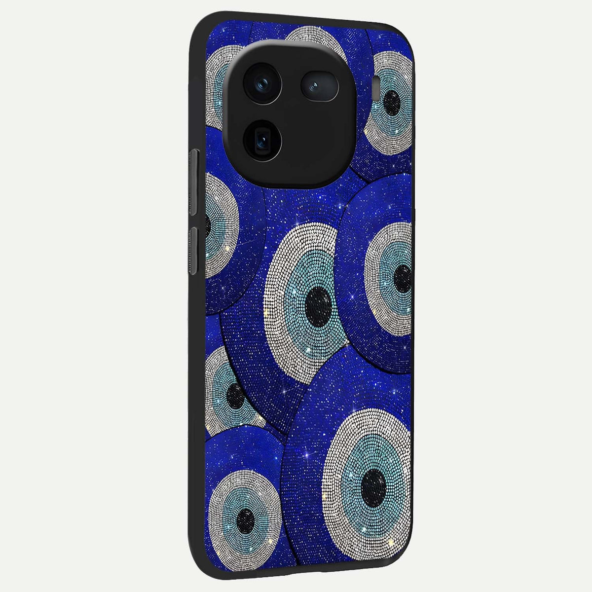  Galaxy Eye Flow back cover For iQOO 12 5G slim fit glass case with vibrant aesthetic design