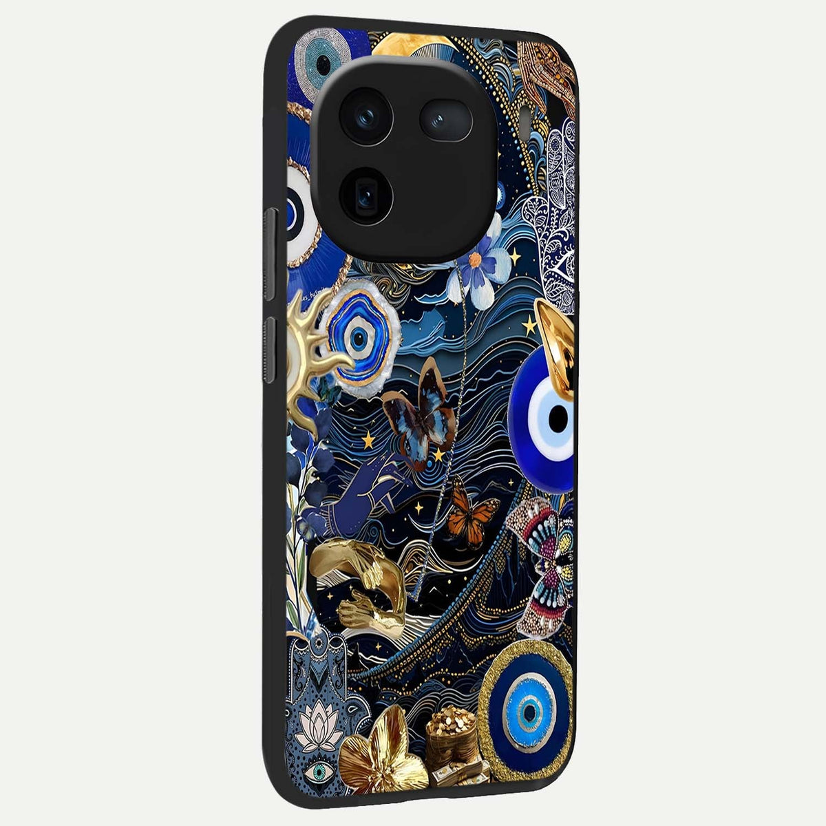  Golden Moon Magic back cover For iQOO 12 5G slim fit glass case with vibrant aesthetic design