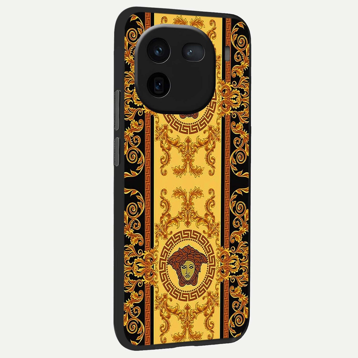  Golden Royal Heritage back cover For iQOO 12 5G slim fit glass case with vibrant aesthetic design
