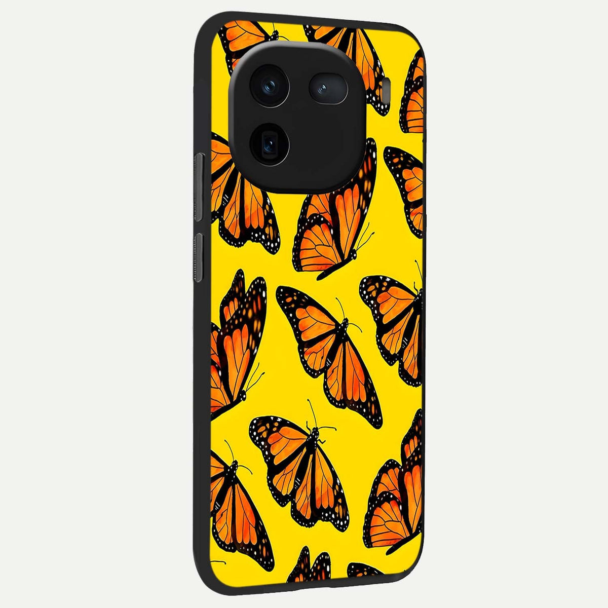  Golden Wing Flight back cover For iQOO 12 5G slim fit glass case with vibrant aesthetic design