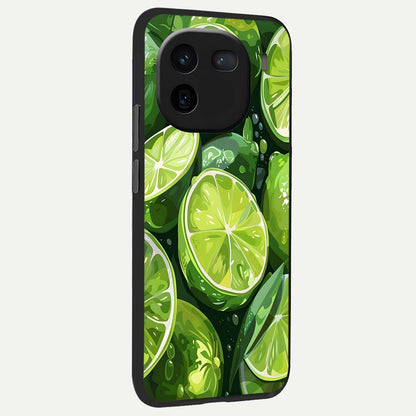  Green Kawasaki back cover For iQOO 12 5G slim fit glass case with vibrant aesthetic design