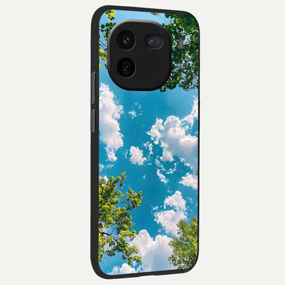  Green Moon Energy back cover For iQOO 12 5G slim fit glass case with vibrant aesthetic design