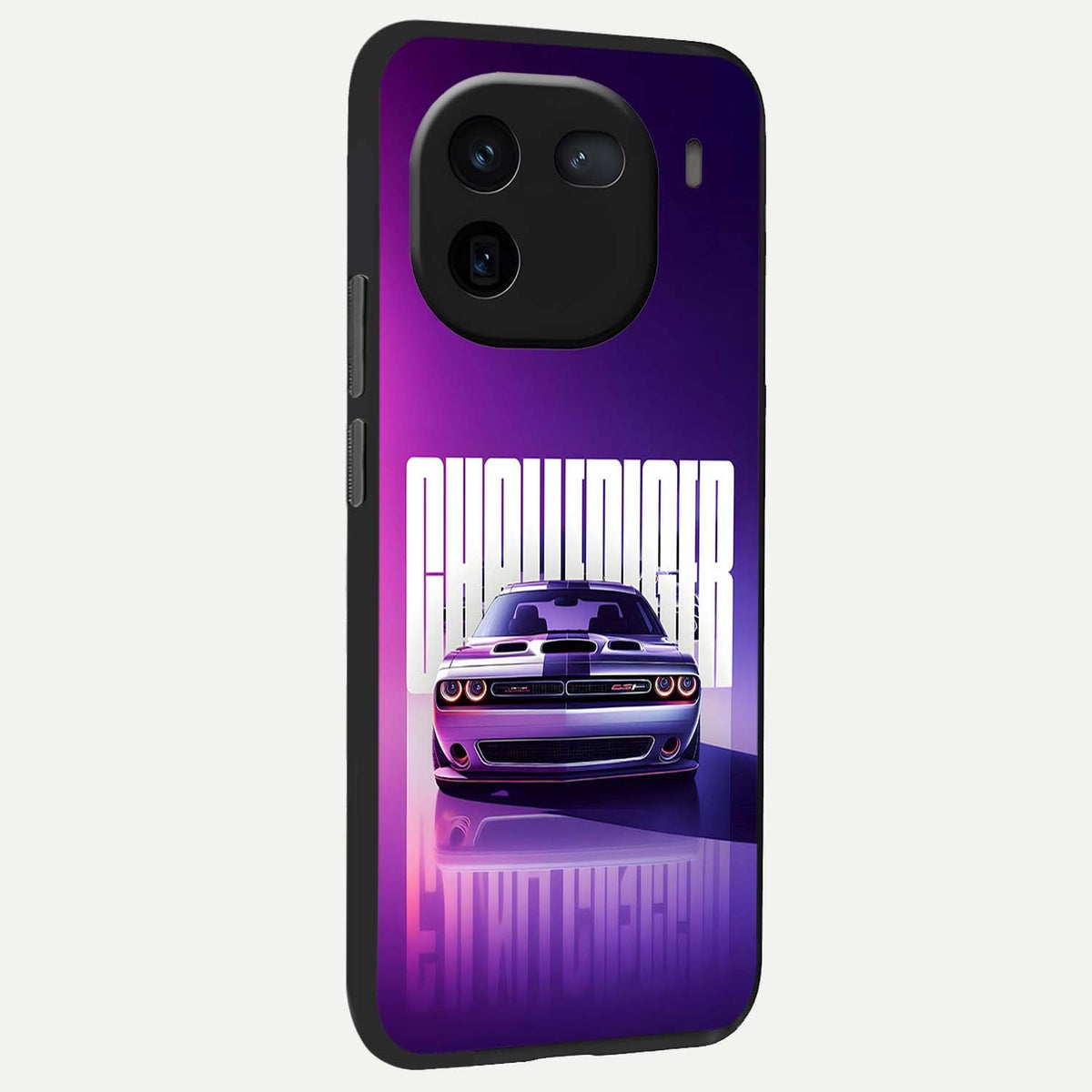  Midnight Muscle Ride back cover For iQOO 12 5G slim fit glass case with vibrant aesthetic design