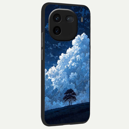  Midnight Sky Serenity back cover For iQOO 12 5G slim fit glass case with vibrant aesthetic design