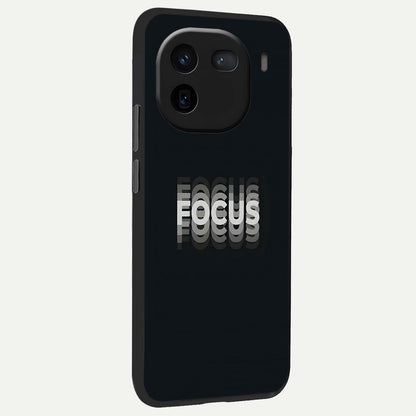  Mono Focus Vision back cover For iQOO 12 5G slim fit glass case with vibrant aesthetic design