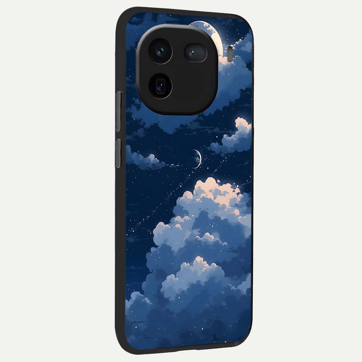  Moon Dream Haze back cover For iQOO 12 5G slim fit glass case with vibrant aesthetic design