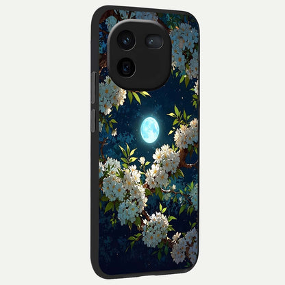  Moonlit Blossom Dream back cover For iQOO 12 5G slim fit glass case with vibrant aesthetic design