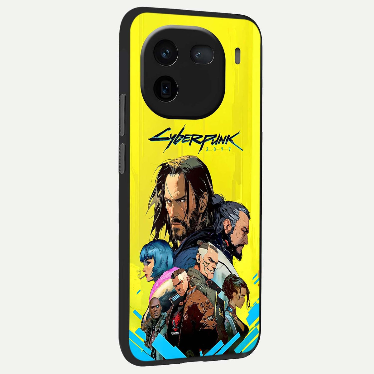  Neon Rebel Genesis back cover For iQOO 12 5G slim fit glass case with vibrant aesthetic design