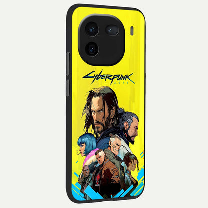  Neon Rebel Genesis back cover For iQOO 12 5G slim fit glass case with vibrant aesthetic design