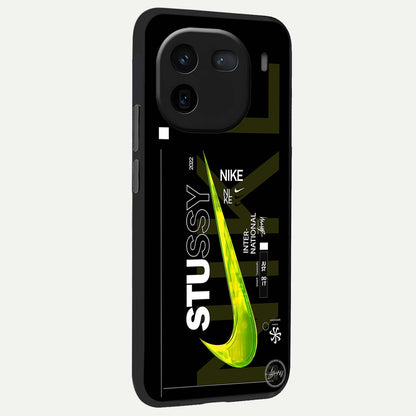  Neon Street Edition back cover For iQOO 12 5G slim fit glass case with vibrant aesthetic design