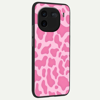  Pinkish Scenery back cover For iQOO 12 5G slim fit glass case with vibrant aesthetic design