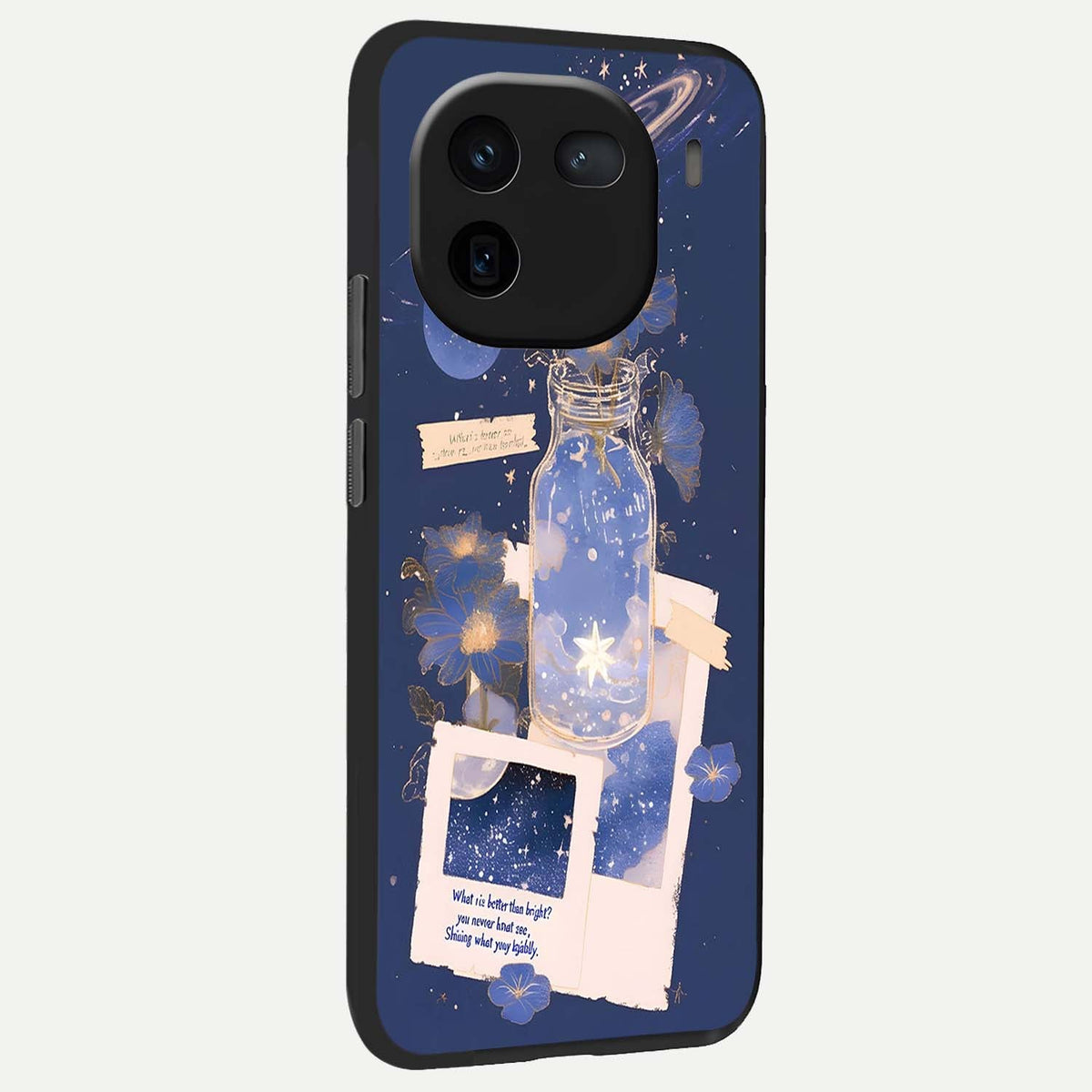  Starlit Cosmic Jar back cover For iQOO 12 5G slim fit glass case with vibrant aesthetic design