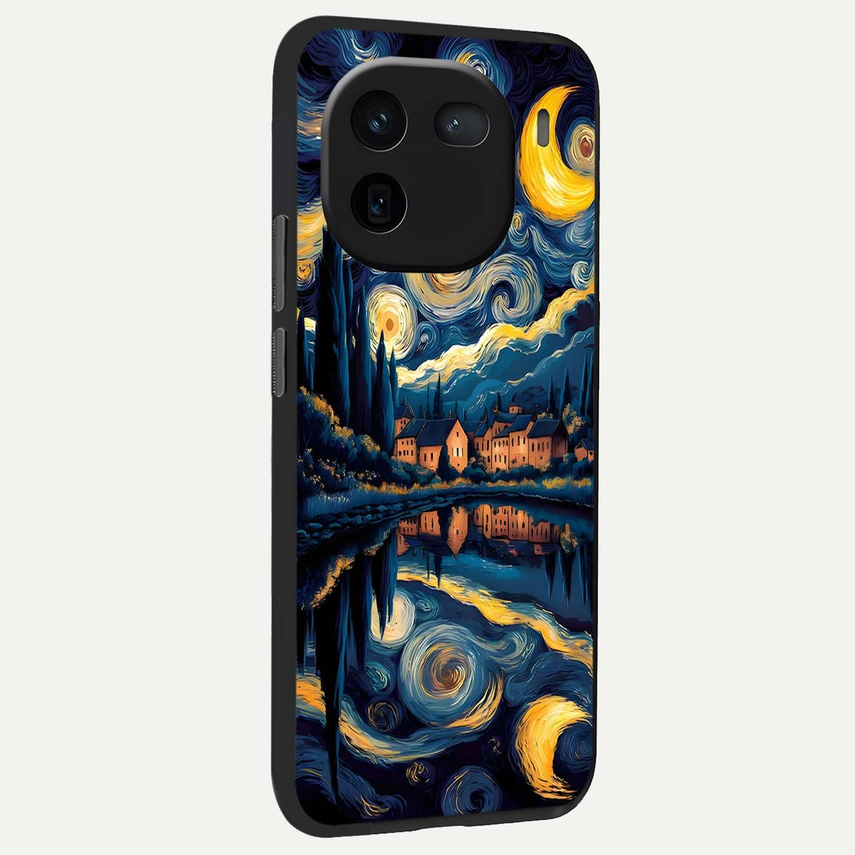  Starry Sky Serenity back cover For iQOO 12 5G slim fit glass case with vibrant aesthetic design