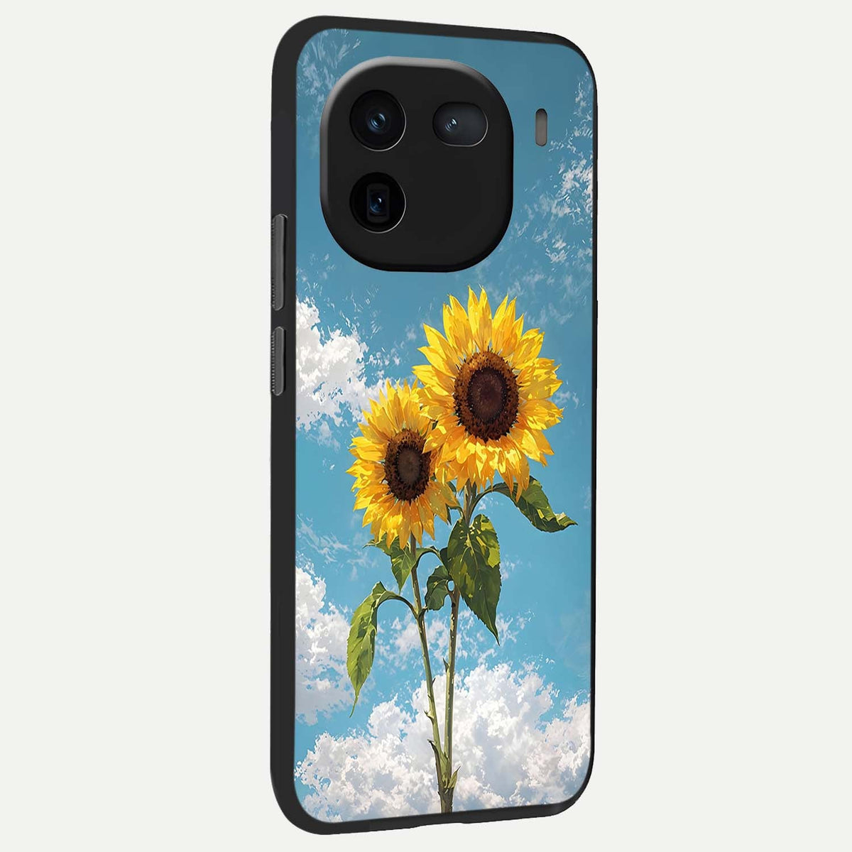  Sunlit Daisy Glow back cover For iQOO 12 5G slim fit glass case with vibrant aesthetic design