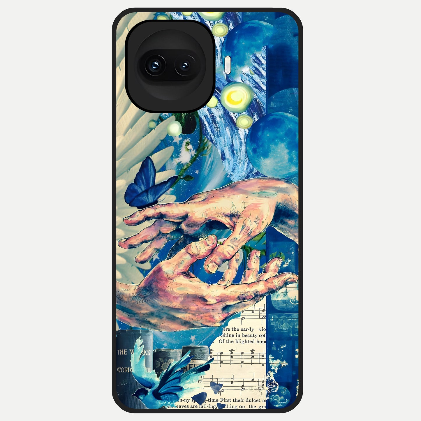  Aesthetic Divider Glass Case for iQOO 15R back cover – full design glossy printed glass finish