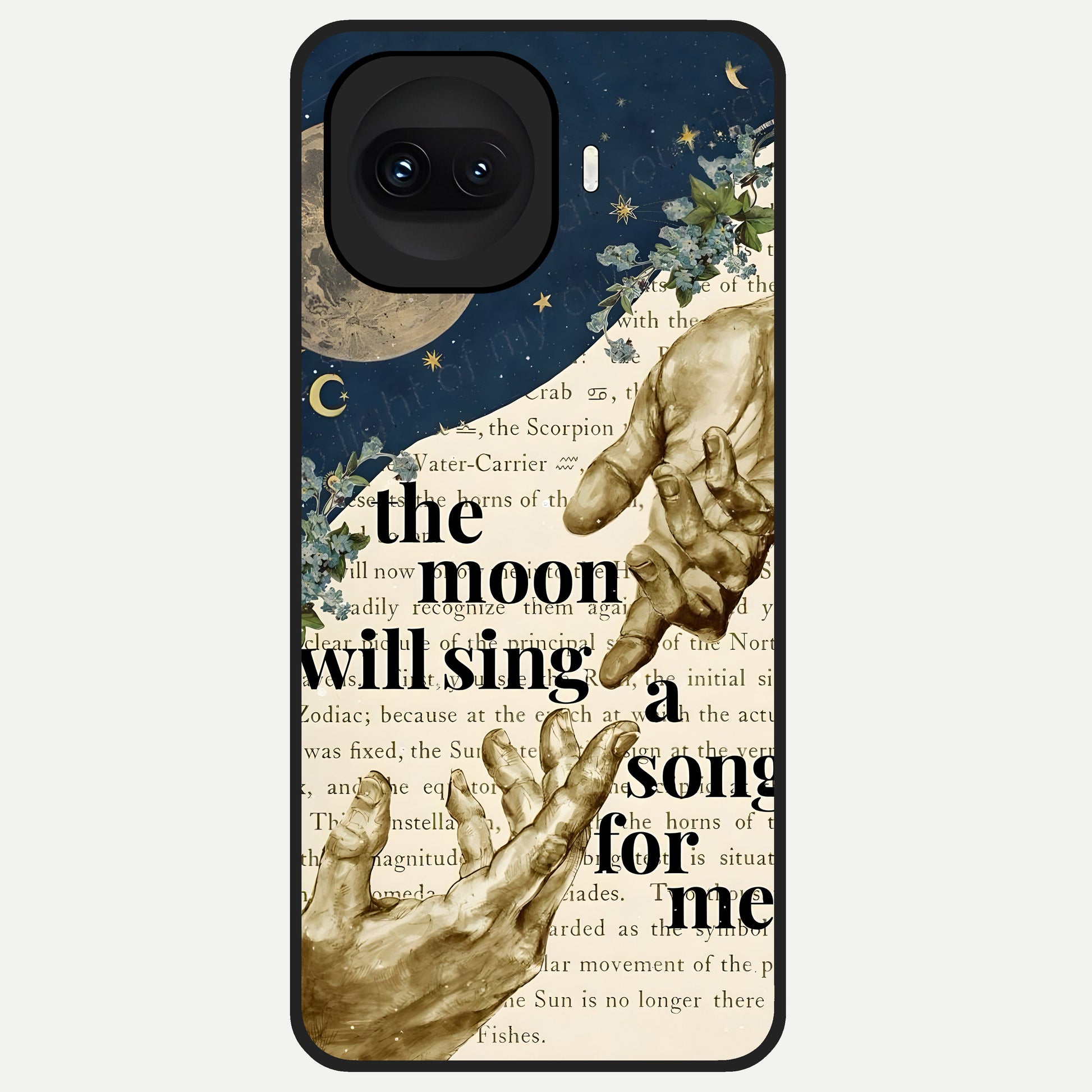  Aesthetic Divine Glass Case for iQOO 15R back cover – full design glossy printed glass finish
