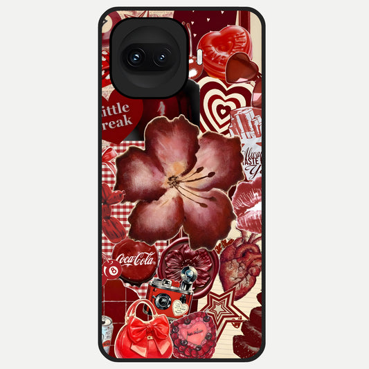  Aesthetic Little Freak Glass Case for iQOO 15R back cover – full design glossy printed glass finish