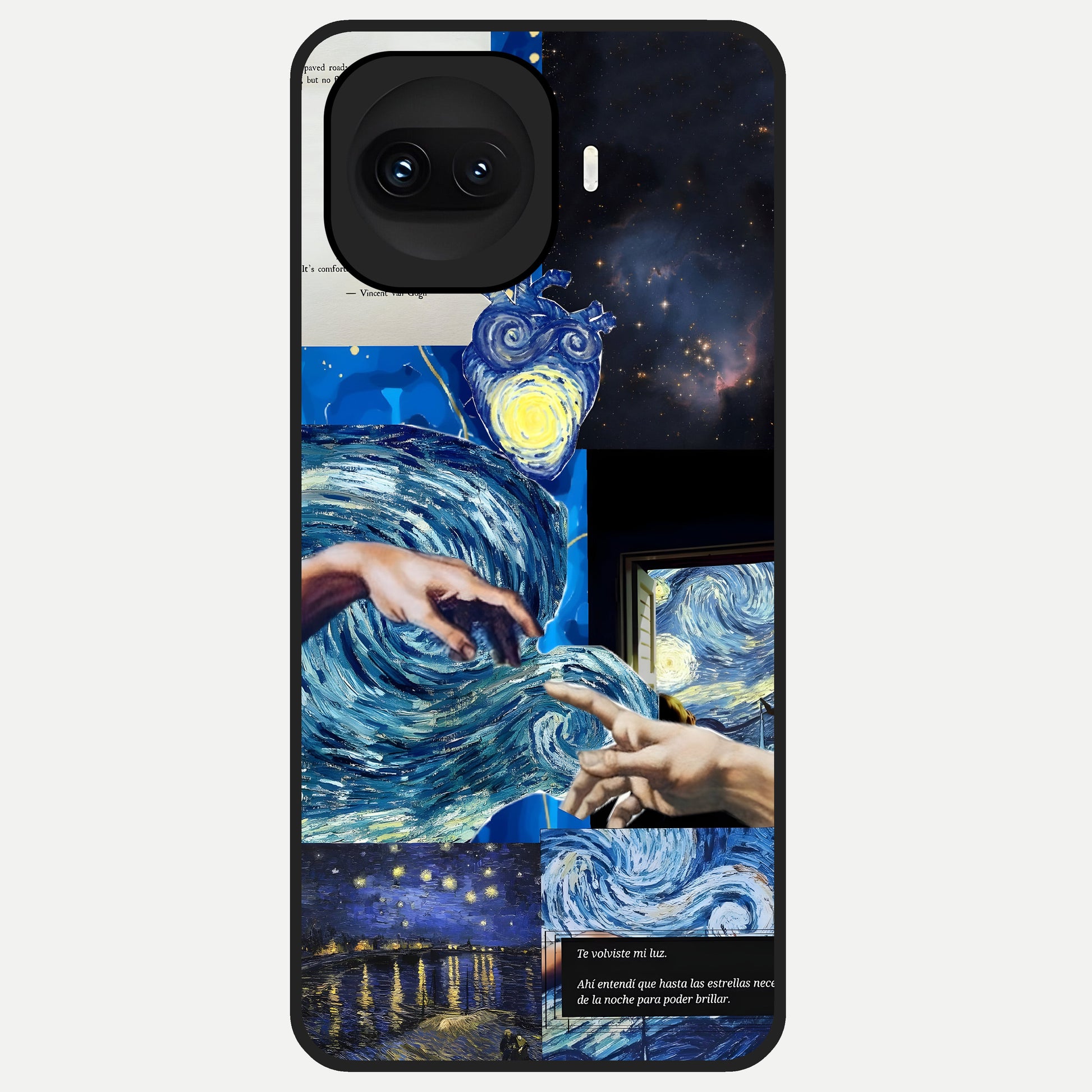  Aesthetic Vando Hands Glass Case for iQOO 15R back cover – full design glossy printed glass finish