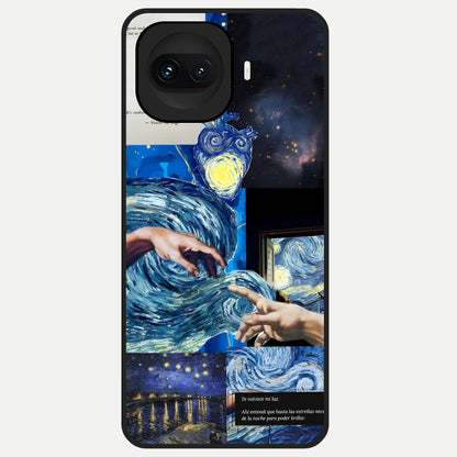  Aesthetic Vando Hands Glass Case for iQOO 15R back cover – full design glossy printed glass finish