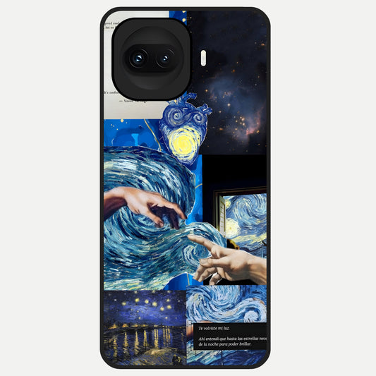  Aesthetic Vando Hands Glass Case for iQOO 15R back cover – full design glossy printed glass finish