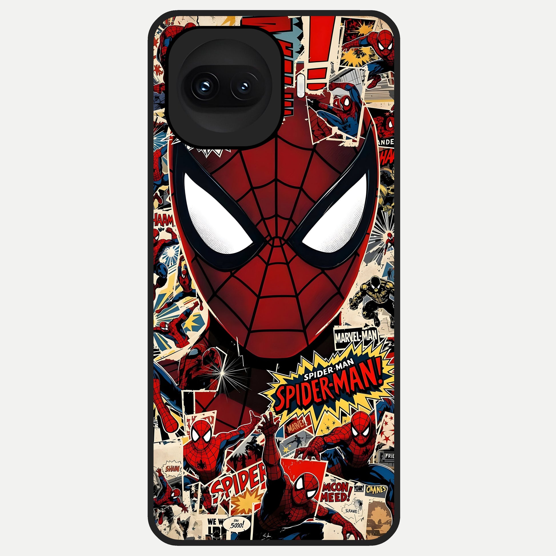  Aesthetic Wonder Spider Glass Case for iQOO 15R back cover – full design glossy printed glass finish