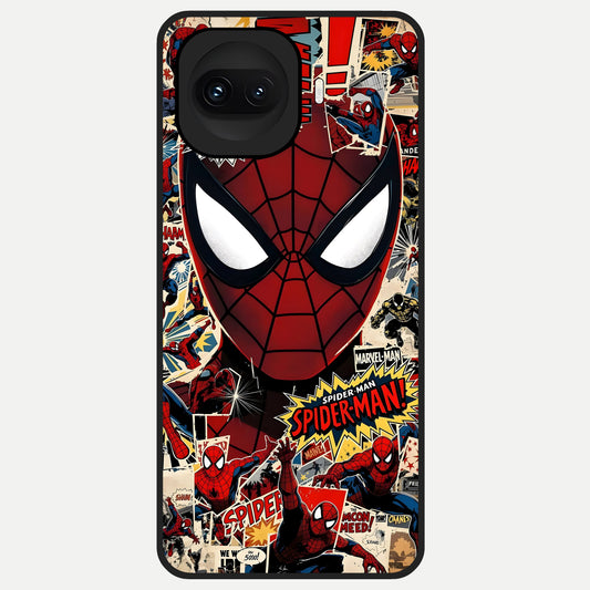  Aesthetic Wonder Spider Glass Case for iQOO 15R back cover – full design glossy printed glass finish