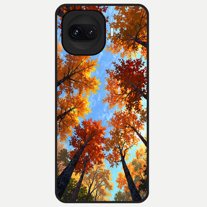  Autumn Sky Rise Glass Case for iQOO 15R back cover – full design glossy printed glass finish