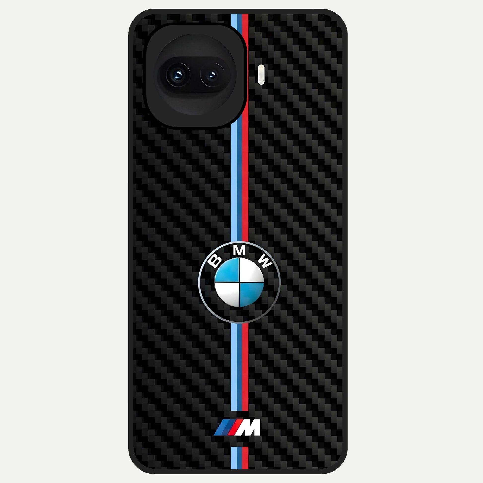  BMW Pattern Glass Case for iQOO 15R back cover – full design glossy printed glass finish